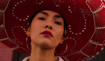 Movie still from “Rudy De Anda - Helado” (2020), directed by Adam Neustadter – Close Up shot, Low angle