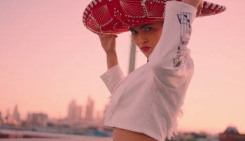 Movie still from “Rudy De Anda - Helado” (2020), directed by Adam Neustadter – Medium shot, Low angle