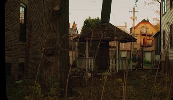 Movie still from “Rudy De Anda - Helado” (2020), directed by Adam Neustadter – Wide shot, Low angle