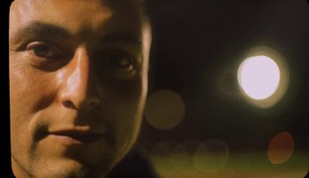 Movie still from “Rudy De Anda - Helado” (2020), directed by Adam Neustadter – Extreme Close Up shot, Low angle