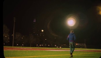 Movie still from “Rudy De Anda - Helado” (2020), directed by Adam Neustadter – Extreme Wide shot, High angle