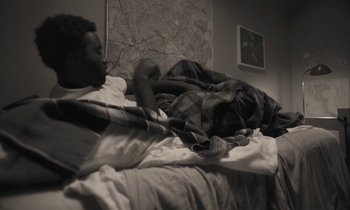 Movie still from “Nana - LA Times” (2020), directed by Andrew Litten – Medium shot, Overhead angle