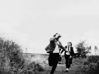 Movie still from “Bloodroot - Audrey” (2020), directed by Kyle Murdoch – Wide shot, High angle