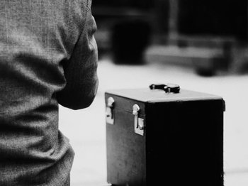 Movie still from “Bloodroot - Audrey” (2020), directed by Kyle Murdoch – Extreme Close Up shot, High angle