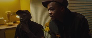 Movie still from “Loski & Stormzy - Flavour” (2020), directed by João Retorta – Medium shot, Over the shoulder angle