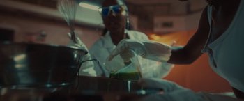 Movie still from “Loski & Stormzy - Flavour” (2020), directed by João Retorta – Extreme Close Up shot, Low angle