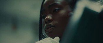 Movie still from “Loski & Stormzy - Flavour” (2020), directed by João Retorta – Extreme Close Up shot, Over the shoulder angle