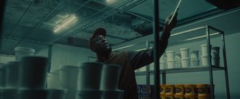 Movie still from “Loski & Stormzy - Flavour” (2020), directed by João Retorta – Medium shot, Low angle