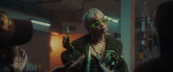 Movie still from “Loski & Stormzy - Flavour” (2020), directed by João Retorta – Medium shot, Over the shoulder angle