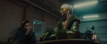 Movie still from “Loski & Stormzy - Flavour” (2020), directed by João Retorta – Medium shot, Over the shoulder angle