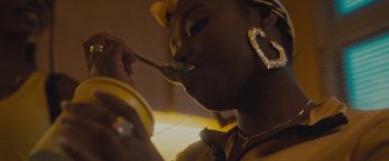 Movie still from “Loski & Stormzy - Flavour” (2020), directed by João Retorta – Extreme Close Up shot, Low angle