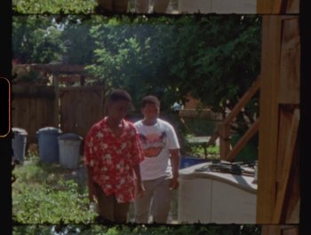 Movie still from “Flower Bomb - Come Together” (2020), directed by Benton Robertson – Wide shot, High angle