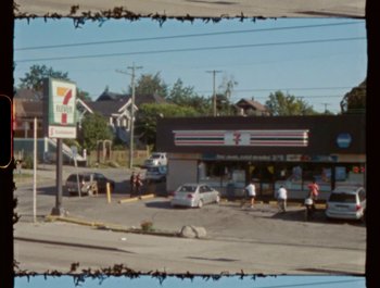 Movie still from “Flower Bomb - Come Together” (2020), directed by Benton Robertson – Extreme Wide shot, High angle