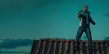 Movie still from “189 - Unfold” (2020), directed by Jonatan Egholm – Wide shot, Low angle