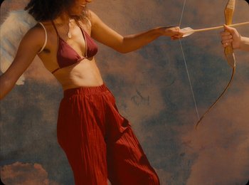 Movie still from “Khai Dreams - Sunkissed” (2020), directed by Daniel Iglesias Jr. – Medium shot, Low angle