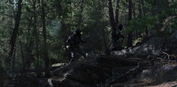 Movie still from “METZ - Blind Youth Industrial Park” (2020), directed by Dylan Pharazyn – Wide shot, Low angle