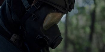 Movie still from “METZ - Blind Youth Industrial Park” (2020), directed by Dylan Pharazyn – Close Up shot, Low angle