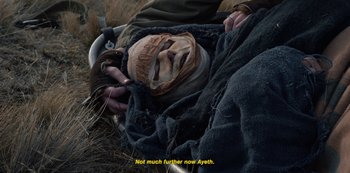 Movie still from “METZ - Blind Youth Industrial Park” (2020), directed by Dylan Pharazyn – Extreme Close Up shot, Overhead angle