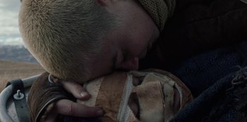 Movie still from “METZ - Blind Youth Industrial Park” (2020), directed by Dylan Pharazyn – Extreme Close Up shot, Overhead angle