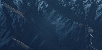 Movie still from “METZ - Blind Youth Industrial Park” (2020), directed by Dylan Pharazyn – Extreme Wide shot, Overhead angle