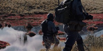 Movie still from “METZ - Blind Youth Industrial Park” (2020), directed by Dylan Pharazyn – Wide shot, High angle