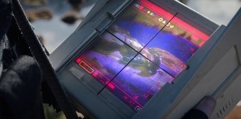 Movie still from “METZ - Blind Youth Industrial Park” (2020), directed by Dylan Pharazyn – Extreme Close Up shot, Overhead angle