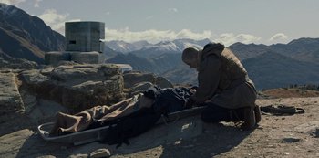 Movie still from “METZ - Blind Youth Industrial Park” (2020), directed by Dylan Pharazyn – Wide shot, High angle