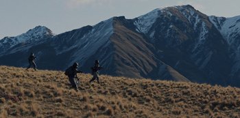 Movie still from “METZ - Blind Youth Industrial Park” (2020), directed by Dylan Pharazyn – Extreme Wide shot, Low angle