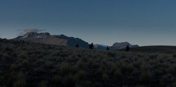 Movie still from “METZ - Blind Youth Industrial Park” (2020), directed by Dylan Pharazyn – Extreme Wide shot, High angle