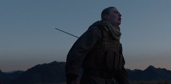 Movie still from “METZ - Blind Youth Industrial Park” (2020), directed by Dylan Pharazyn – Close Up shot, Low angle