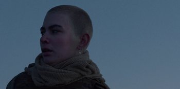 Movie still from “METZ - Blind Youth Industrial Park” (2020), directed by Dylan Pharazyn – Close Up shot, Low angle