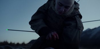 Movie still from “METZ - Blind Youth Industrial Park” (2020), directed by Dylan Pharazyn – Close Up shot, High angle