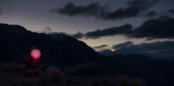 Movie still from “METZ - Blind Youth Industrial Park” (2020), directed by Dylan Pharazyn – Extreme Wide shot, Low angle