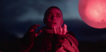 Movie still from “METZ - Blind Youth Industrial Park” (2020), directed by Dylan Pharazyn – Medium shot, Low angle