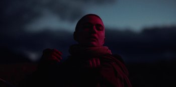 Movie still from “METZ - Blind Youth Industrial Park” (2020), directed by Dylan Pharazyn – Close Up shot, Low angle