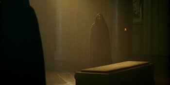 Movie still from “Off The Meds - Karlaplan” (2020), directed by SWIM CLUB – Wide shot, Low angle