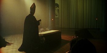 Movie still from “Off The Meds - Karlaplan” (2020), directed by SWIM CLUB – Medium shot, High angle