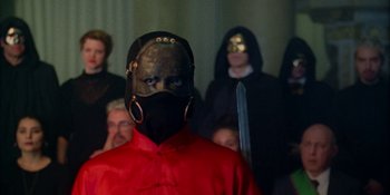 Movie still from “Off The Meds - Karlaplan” (2020), directed by SWIM CLUB – Close Up shot, Low angle