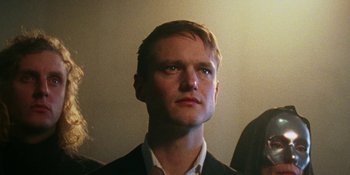 Movie still from “Off The Meds - Karlaplan” (2020), directed by SWIM CLUB – Close Up shot, Low angle