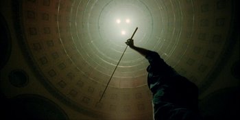 Movie still from “Off The Meds - Karlaplan” (2020), directed by SWIM CLUB – Wide shot, Low angle