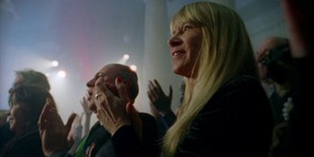 Movie still from “Off The Meds - Karlaplan” (2020), directed by SWIM CLUB – Close Up shot, Low angle