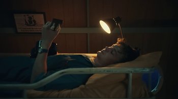 Movie still from “Surfaces - Sail Away” (2020), directed by Taylor Fauntleroy – Medium shot, Low angle