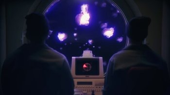 Movie still from “Surfaces - Sail Away” (2020), directed by Taylor Fauntleroy – Medium shot, Low angle