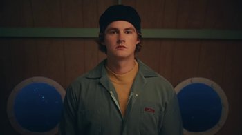 Movie still from “Surfaces - Sail Away” (2020), directed by Taylor Fauntleroy – Medium shot, Low angle