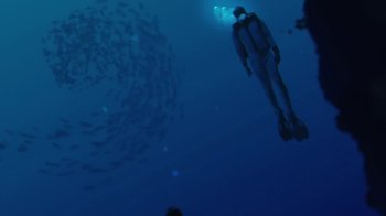 Movie still from “Surfaces - Sail Away” (2020), directed by Taylor Fauntleroy – Wide shot, Overhead angle