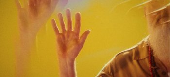 Movie still from “Agnes - Fingers Crossed” (2020), directed by SWIM CLUB – Extreme Close Up shot, Low angle