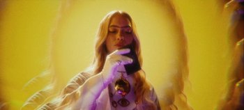 Movie still from “Agnes - Fingers Crossed” (2020), directed by SWIM CLUB – Close Up shot, Low angle