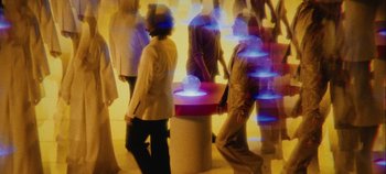 Movie still from “Agnes - Fingers Crossed” (2020), directed by SWIM CLUB – Medium shot, Low angle