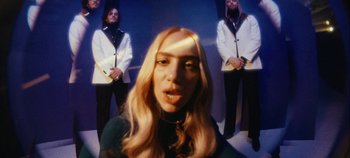 Movie still from “Agnes - Fingers Crossed” (2020), directed by SWIM CLUB – Extreme Close Up shot, Low angle