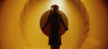 Movie still from “Agnes - Fingers Crossed” (2020), directed by SWIM CLUB – Medium shot, Low angle